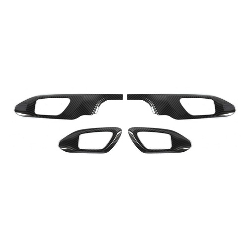 For Jeep Compass 21+Carbon Inner 4 Door Handle Bowl Frame Trim Cover Accessories - Picture 6 of 8