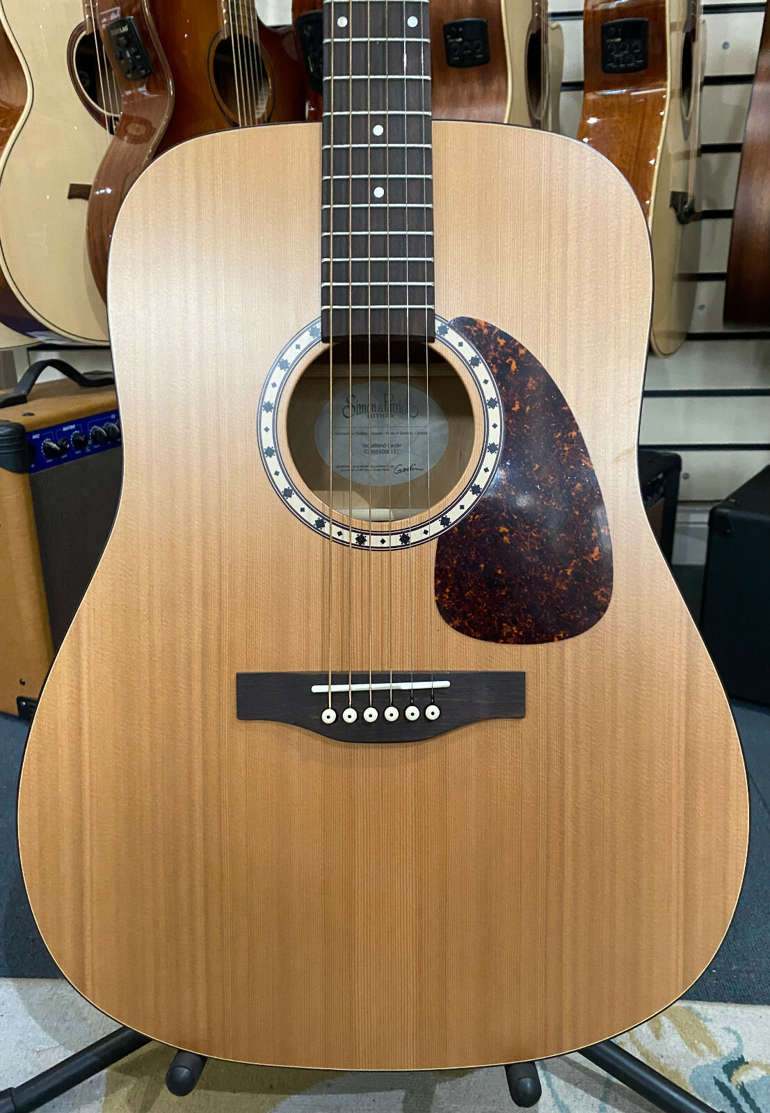 SIMON & PATRICK WOODLAND CEDAR, ACOUSTIC GUITAR, MADE IN CANADA