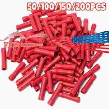 50-200  Straight Electrical Wire Connectors Ferrule Butt Splice Crimp Terminals