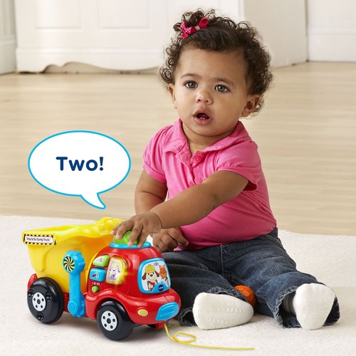 VTech Drop and Go Dump Truck Learning Toy for Toddlers Ages 6 Months to 3 Years - Picture 5 of 10