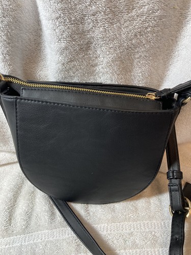 Time And tru Black Crossbody Bag Purse Shoulder Bag Sz M Brand new with tag - Picture 8 of 8