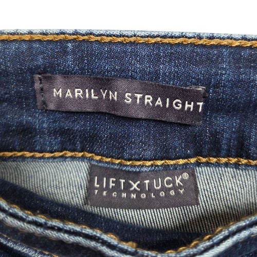Jeans dritti NYDJ Marilyn donna 12 Petite Lift Tuck vita alta - Foto 8 di 10