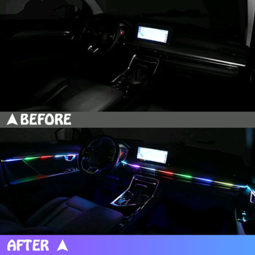 Car LED Ambient Light Strip APP Remote Car Interior Atmosphere Lamp Hidden Kits - Bild 10 von 12