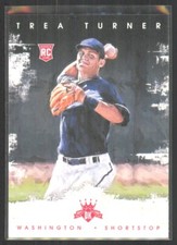 2016 Panini Diamond Kings Trea Turner Rookie Washington Nationals #146