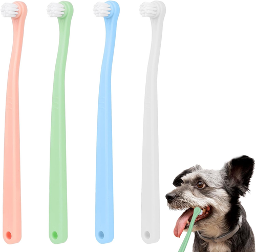 4 Pack Small Dog Toothbrush Pet Toothbrush Cat Tooth Brush Puppy Toothbrush Mini - Picture 12 of 12