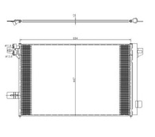 Kondensator, Klimaanlage EASY FIT NRF 350369 für VW