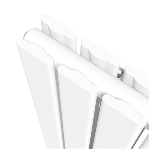 Radiador vertical de diseño de doble panel plano - 1600 x 456 mm blanco 12 tubos - Imagen 5 de 13