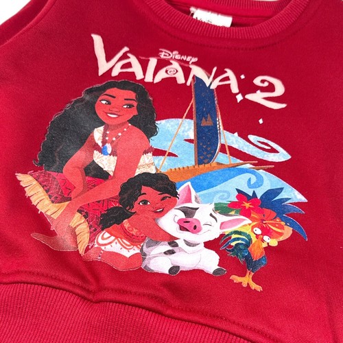 Jogging For Girls. Vaiana. Bordeaux Red Color. Child Aged 2 To 8 Years. - Picture 5 of 6