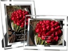 2 x Photo Frames 8x6 Inch 15x20 cm Glass for Family Office Table