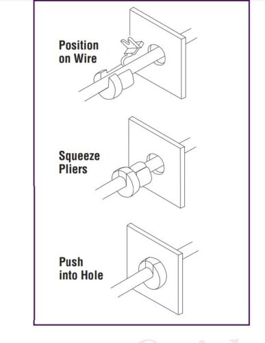 QTY2 7/8" .875 HEYCO 1497 SR 31-2 ROUND 12/3 AWG CABLE STRAIN RELIEF CORD GRIP - Picture 9 of 9