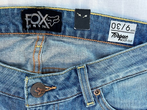 Fox Racing Women's Blue Jeans Size 9 Torque Boot Cut Flair Low Rise Embroidered - Picture 3 of 7