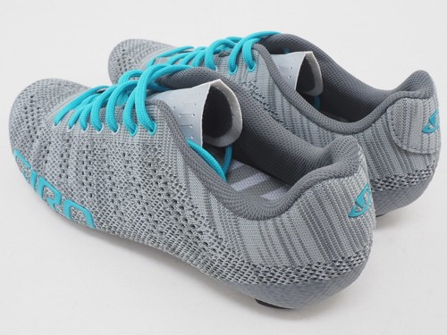 New! Giro Women's Empire E70 Knit Cycling Shoes Size 8 US, 39.5 EU Gray/Teal - Picture 3 of 5