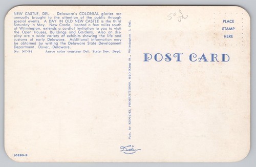 1958 Postcard Historic New Castle Delaware DE Split View Colonial Scene - Picture 2 of 4