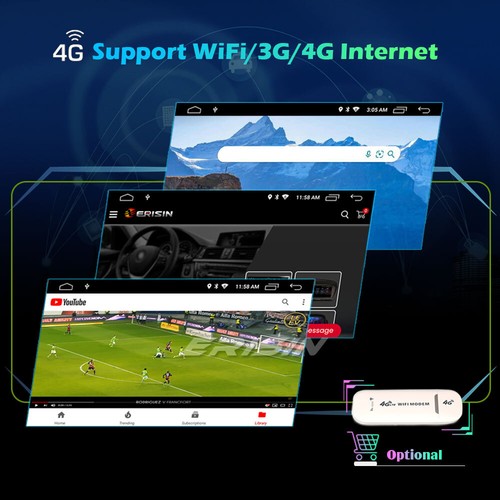 DAB+ Carplay Android 12 Autoradio GPS Wifi RDS Mercedes C/CLK/G Class W209 W203 - Foto 12 di 19