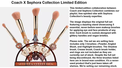 Coach X Sephora Collection Limited Edition set of 3, NEW! Authentic 100% - Picture 3 of 6