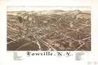 A4 Reprint of American Cities Towns States Map Lowville Ny