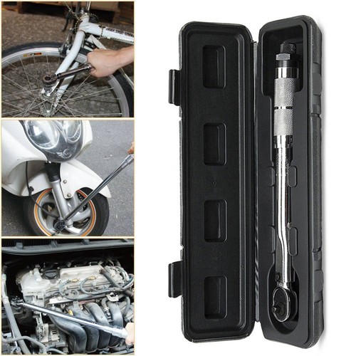 Adjustable Torque Wrench 5-25Nm 1/4" Square Drive Click Hand Ratchet Tool w/Case - Picture 2 of 9