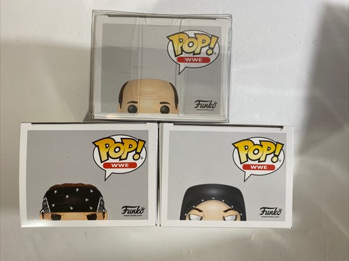 Funko Pop! WWE Set of 3: UNDERTAKER x2 (Amazon) Purple and “MEAN” GENE OKERLUND - Picture 9 of 12