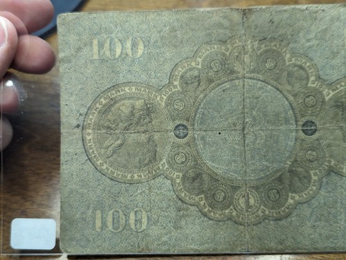 1907 Germany-Badische Bank 100 Mark Note - Picture 7 of 10