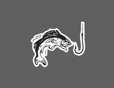 Fish Chasing Hook Sticker Waterproof Outdoor Wildlife Fishing Gift NEW