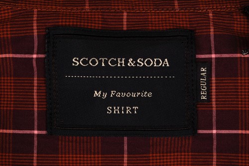 Original Scotch&Soda Regular Tartan Button-Up Braun Herren Hemd Gr. S - Bild 6 von 9