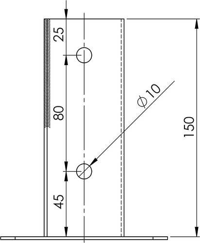 TRIBECCO manguito de rosca para soporte de poste galvanizado en caliente - Imagen 12 de 114