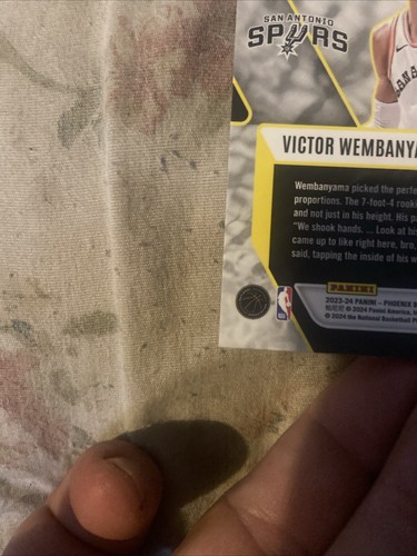 2023-24 Panini Phoenix - Fade to Black #11 Victor Wembanyama (RC) - Bild 5 von 5