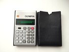 Calculatrice " OLYMPIA OH 1002 Vintage old School Vert Led avec housse d'origine