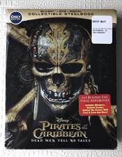 Pirates of the Caribbean: Dead Men Tell No Tales (Blu Ray) Steelbook. Rare