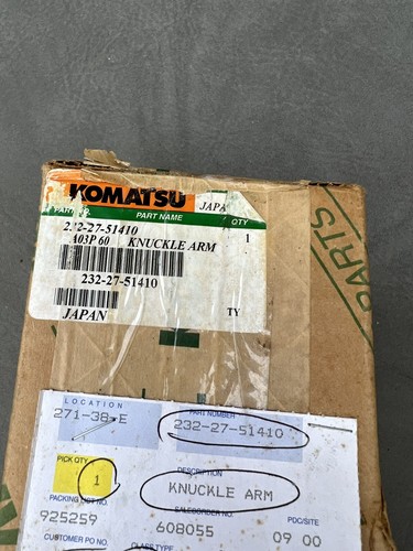 NOS Komatsu Knuckle Arm 232-27-51410 - Picture 3 of 3
