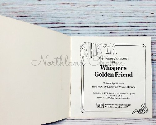 Whisper's Golden Friend Starring Whisper the Winged Unicorn Book By Jill Wolf  - Picture 4 of 9