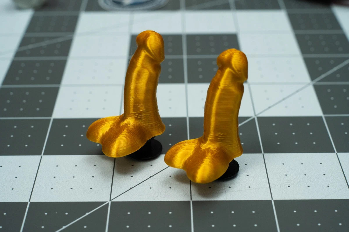 3DMelty - TWO Gold Croc Cock Dick Prank Novelty Adult Charm & Valve Cap  2 in 1 | eBay