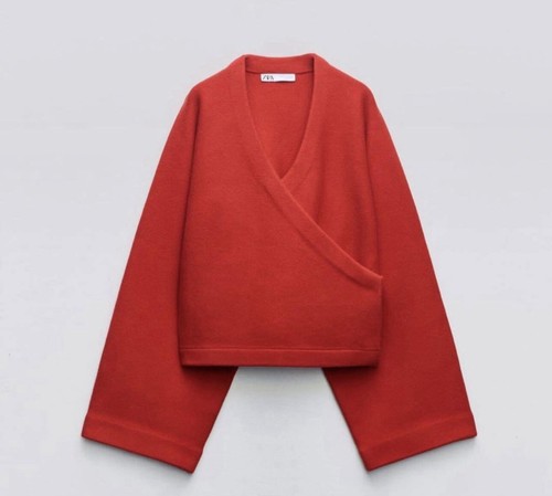 ZARA KURZER KIMONO-MANTEL AUS REINER 100% WOLLE - LIMITED EDITION - Bild 3 von 20