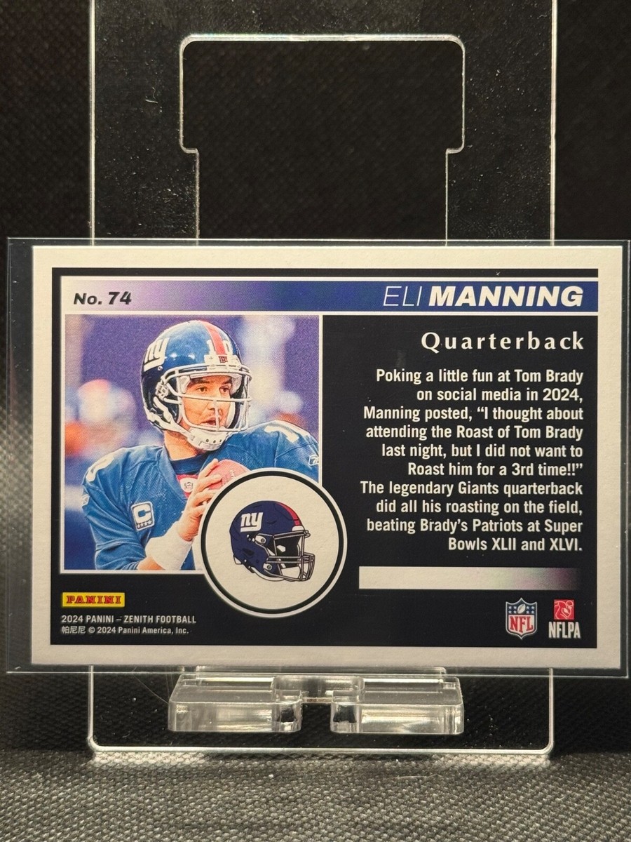 2024 Panini Zenith - Eli Manning #74 | eBay