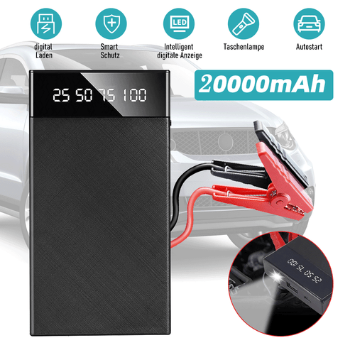 Car Jump Starter, 20000mAh Portable Charger Power Bank with LED Flash Light US - Picture 10 of 10
