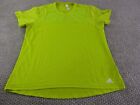 Adidas Shirt Adult Extra Large Neon Yellow Active Wear Primegreen Workout Womens