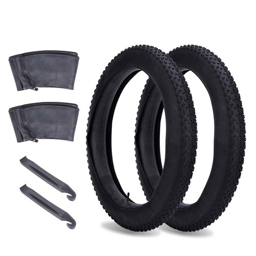 4pcs26x4.0Fat Bike Tires Plus Bike Tubes and Tire Levers Wide Mountain Snow Bike - Picture 2 of 9