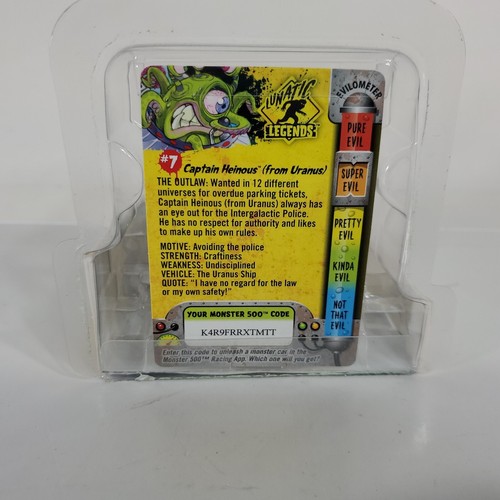 Monster 500 Lunatic Legends Captain Heinous (aus Uranus) #7 - Neu ohne Rückkarte - Bild 3 von 8