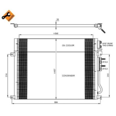 NRF Condenser, Air Conditioning EASY FIT 35920