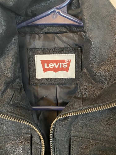 New Levi's Leather Moto Jacket Size XS MSRP: $250 - Picture 4 of 4