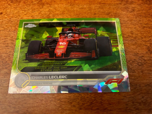 Formula 1 2022 Topps chrome sapphire chartreuse /199 Charles Leclerc #180 - Picture 1 of 3