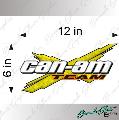 Snowmobile Decal CAMO WHITE 12/" Vinyl Graphic SKI-DOO Team 3DX