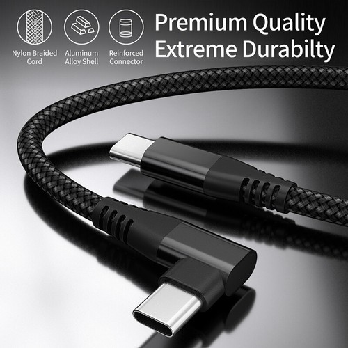 USB C To USB C Fast Charger PD 100W Dual Type C Charging Data Sync USB Cable ✯ - Picture 6 of 15