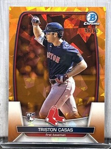 Triston Casas 2023 Bowman Chrome Sapphire Orange Rookie Card RC #56/75 #32