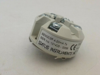 STATUS INTRUMENTS SEM203P TEMPERATURE TRANSMITTER PUSH BUTTON 0/100C RANGE NNB