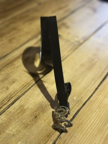 D&G black patent leather thin belt 90cm size M - Picture 2 of 4