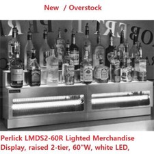 Perlick LMDS2-60R Lighted Merchandise Display, raised 2-tier, 60"W, white LED,