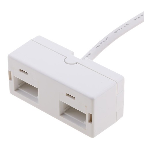 Podwójne gniazdo telefoniczne Adapter Splitter Gniazdo na męskie UK .. - Zdjęcie 3 z 6