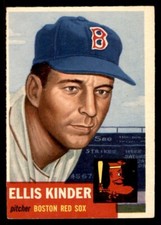 1953 Topps Baseball #44 Ellis Kinder (Short print) EX *j1