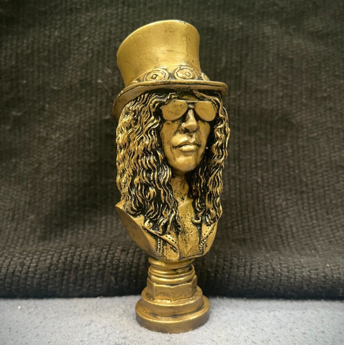 SLASH GUNS N´ ROSES silver BUST sculpture HARD ROCK guitar AXL NOVEMBER RAIN cd - Picture 14 of 24